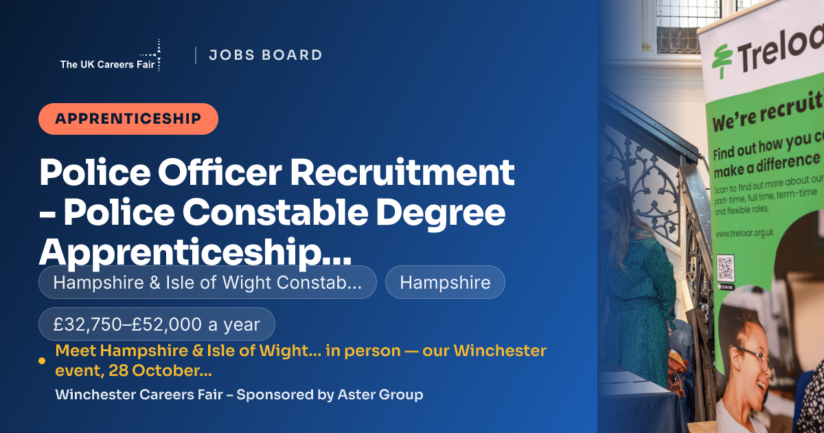 Police Officer Recruitment - Police Constable Degree Apprenticeship ...